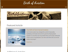 Tablet Screenshot of birthofaviation.org